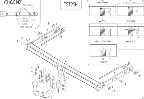 Towtrust swan neck - towtrust, for