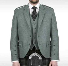 Lovat Green Crial Argyle kilt