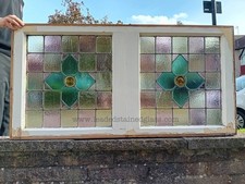 Leaded stained glass window