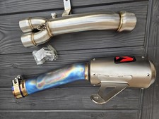 Honda CBR1000RR SC77  17-19 De-cat Genuine Akrapovic titanium Exhaust growler