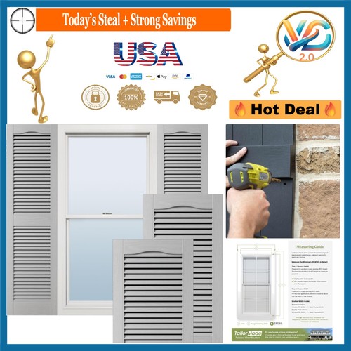 Lifetime vinyl shutters - shutters, 12w