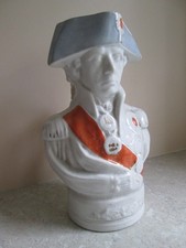 ANTIQUE LARGE STAFFORDSHIRE JUG - ADMIRAL LORD NELSON 19thC.