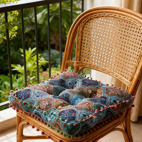 Rustic dining chair seat pad - seat,