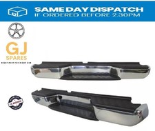 FIT NISSAN NAVARA 2005- 15 D40 REAR CHROME PLATED BUMPER WITH BRACKETS