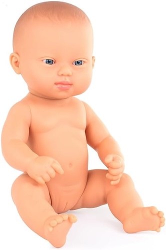 Miniland caucasian baby doll - baby,