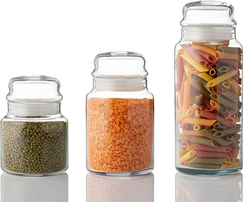 Glass jar piece set - jar, spice