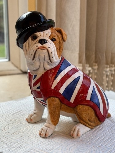 British bulldog figurine with - british,