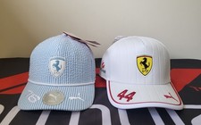 Ferrari F1 2025 Charles Leclerc Monaco GP Cap + Lewis Hamilton Miami GP Cap BNWT
