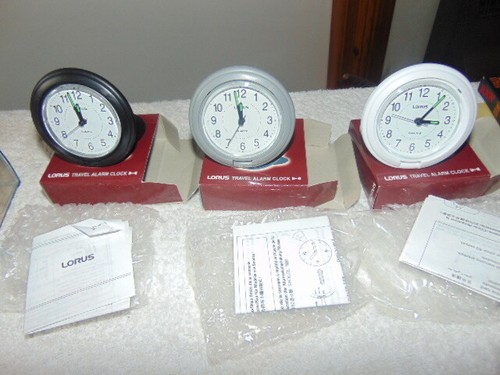 Vintage lorus travel alarm