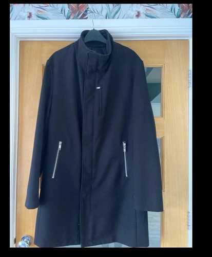 Mens zara black lined coat - mens,