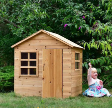 Kids Wooden Garden Playhouse Outdoor Durable Smooth Surface Centre Without Floor