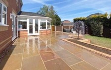 Indian Paving Sandstone Slabs Natural Patio Raj Green 22mm Calibrated 600x900mm