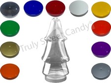Christmas Tree Plastic Sweet Jar 630ml Festive Ideal for Sweets/Craft/Xmas Gift