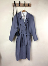 Vintage Trench Coat Mac Blue