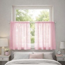 Voile cafe curtain panels - voile,