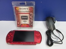 WORKING original SONY PSP 3003 RED HANDHELD VIDEO GAME CONSOLE inc CHARGER