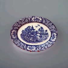 Olde Alton Ware Oval Platter Blue Willow England Antique Vintage