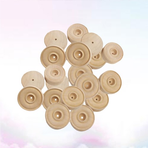 25pcs beige wooden toy - wooden, wheels