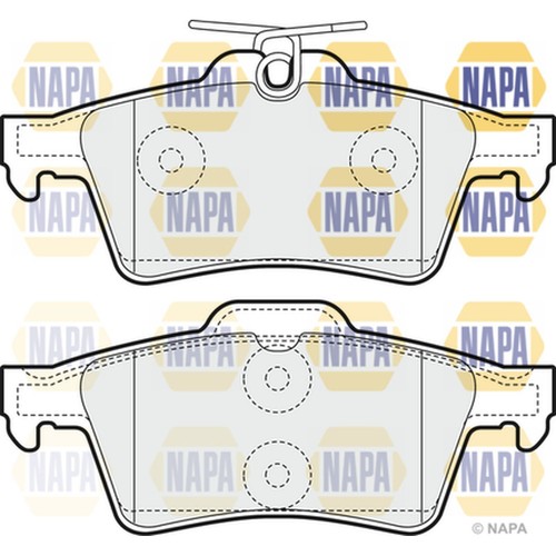 Brake pads set - for, saab