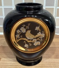 John Jenkins Art Of Chokin Japanese Porcelain Vase. Used - Great Condition