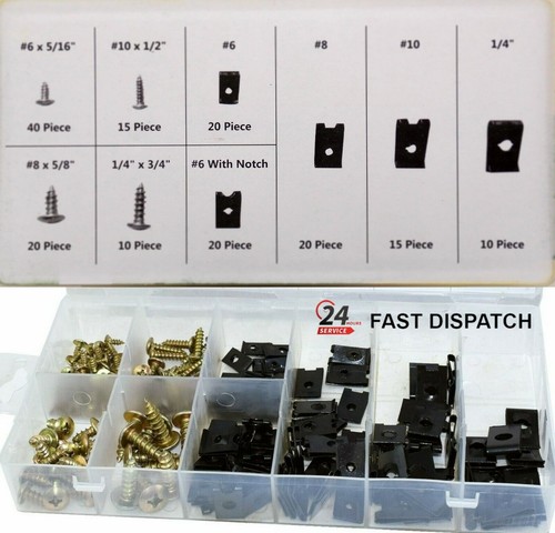 170pc assorted spire clips - spire,