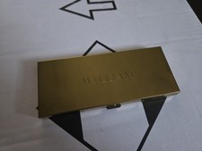 Vintage Encased Brass Travel Cribbage Score Board With Pegs inscribed WILLIAM