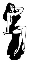 Jessica Rabbit vinyl car Decal