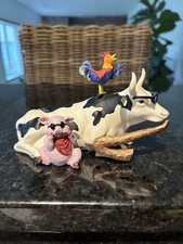 Cow Parade #9141 Mixed Plate Blues