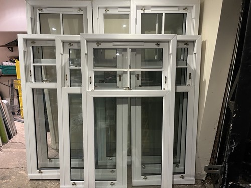 White upvc sliding sash - white,