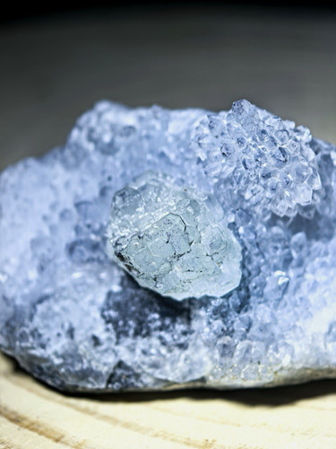 Natural green fluorite cluster - green,