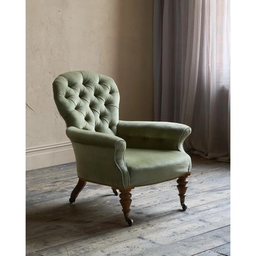 Antique spoonback armchair - antique,