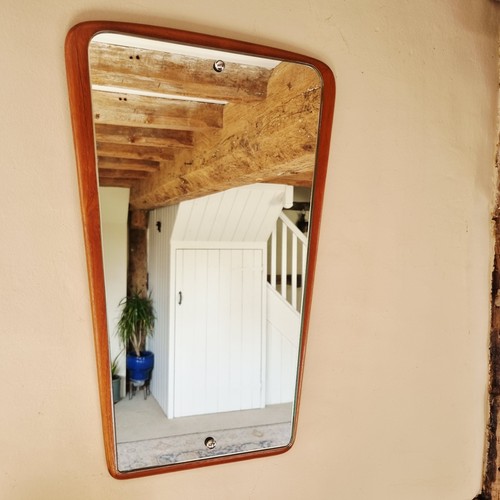 Mid century teak wall - teak, mirror