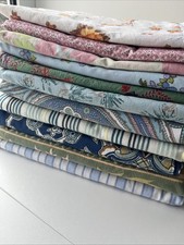 Job Lot 3 kg  Vintage French Pure Cotton Fabric Bundle Floral, Geometric 