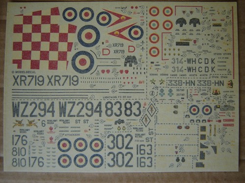 Modeldecal decals raf ee - 1/72,