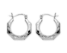 STERLING SILVER CREOLE HOOP