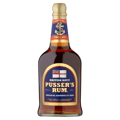 Pussers blue label rum - blue,