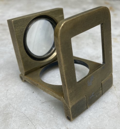 Antique folding brass - brass, stamp