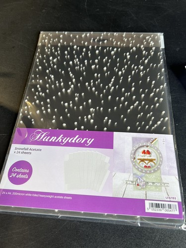 Hunkydory snowfall acetate - hunkydory,