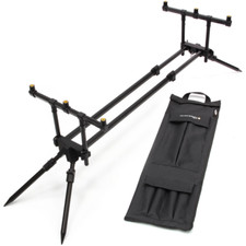 Carp Fishing Pod Rod Pod NGT Quick Fish 3 Rod Rest Pod Bag Included
