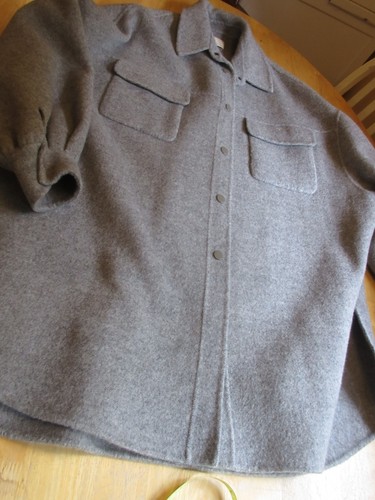 Nap alpaca wool - wool, grey