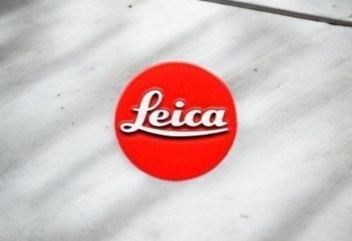 Leica logo badge - logo, red
