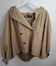 Zara Short Trench With Grey