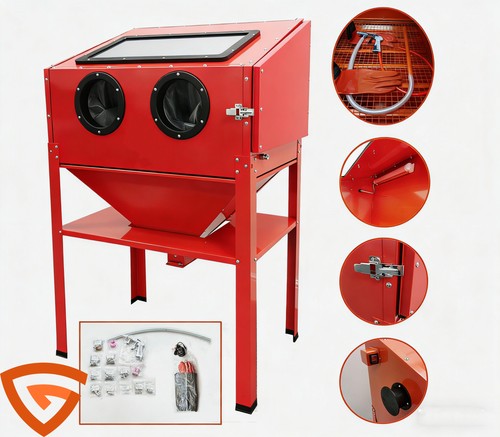 Sand blasting cabinet - blasting, 220l
