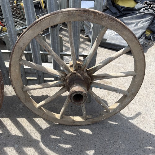 Vintage old wooden - old, cart