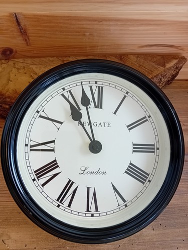 Newgate wall clock black metal - newgate,