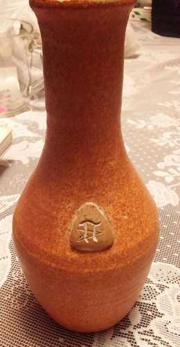 Handmade pottery vase - pottery, signed