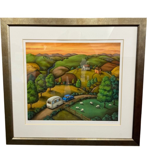 Framed print the open road - the,
