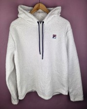 FILA Mens White Sherpa Fleece