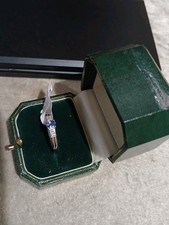 Ladies Sterling Silver Tanzanite And White Zircon Ring Size R 1/2 New