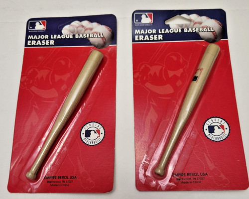 Mlb baseball bat eraser set - eraser, (set